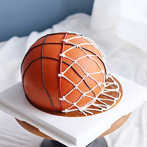 image for Cayanmydery 8 Inches Hemisphere Football Cake Pan, 3D Soccer Half Ball