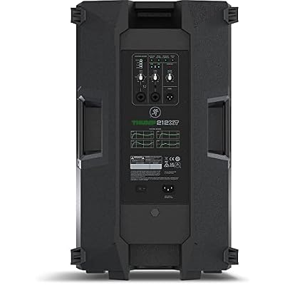 Mackie Thump212XT 1400W 12 Powered PA Loudspeaker System with DSP and Bluetooth (Pair) Bundle with Auray SS-47S-PB Steel Speaker Stands, Carrying Case, and 2X XLR-XLR Cable
