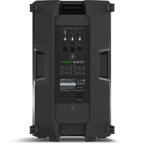 Mackie Thump212Xt 1400W 12" Powered Pa Loudspeaker System With Dsp And Bluetooth (Pair) Bundle With Auray Ss-47S-Pb Steel Speaker Stands, Carrying Case, And 2X Xlr-Xlr Cable #TOP5