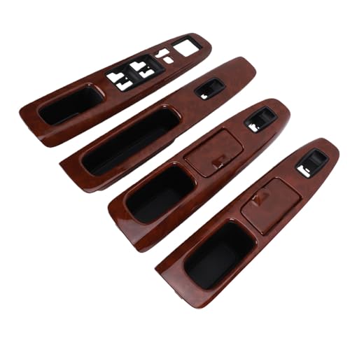Panel de reposabrazos duradero para interruptor de control con textura de madera, 4 uds. 4