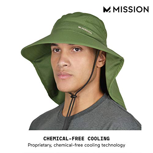 Mission Sun Defender Cooling Neck Guard, Wide Brim Hats For Women And Men - Green #TOP7