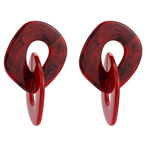 Boucles d'oreilles en argent et acétate pour vos soirées chic