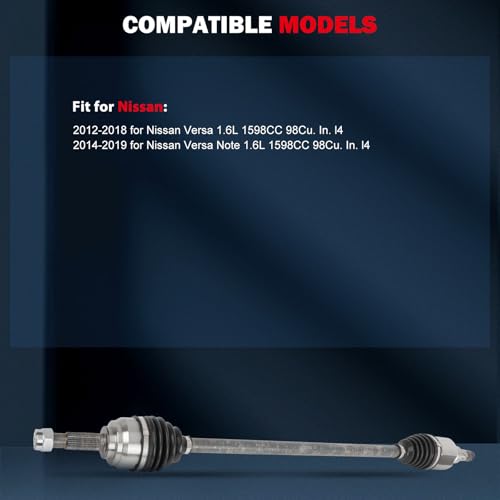 CV Axle 66-6414/66-6413 for Nissan Versa L4 1.6L 2012-18 Front Left/Right by cciyu - Used condition - Image 2