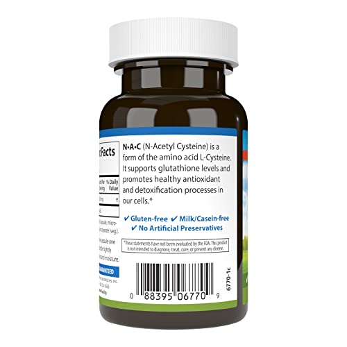 Carlson Labs NAC N-Acetyl Cysteine, 500mg, 60 Capsules