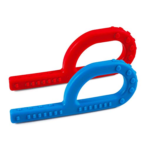 Nearbyme Sensory Chewable Stick for Baby Kids Boys and Girls, 2 Pack Chewable Silicone Sticks for Autistic Chewers, ADHD, Baby Nursing or Special Needs