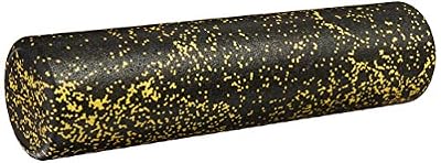 Amazon Basics High-Density Round Foam Roller for Exercise and Recovery - 24-Inch, Yellow Speckled