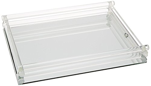 American Atelier Double Rail Mirror Vanity Tray, 12 by 9-Inch