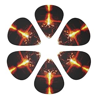 Volcano Lot de 6 médiators pour guitare acoustique, guitare électrique, basse, ukulélé – fins, moyens et épais - Les Beatles, Paul McCartney, John Lennon, RIngo Starr, George Harrison Volcano Lot de 6 médiators pour guitare acoustique, guitare électrique, basse, ukulélé - fins, moyens et épais – Image 4
