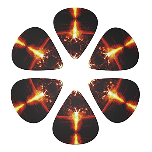 Volcano Lot de 6 médiators pour guitare acoustique, guitare électrique, basse, ukulélé – fins, moyens et épais - Les Beatles, Paul McCartney, John Lennon, RIngo Starr, George Harrison Volcano Lot de 6 médiators pour guitare acoustique, guitare électrique, basse, ukulélé - fins, moyens et épais – Image 5