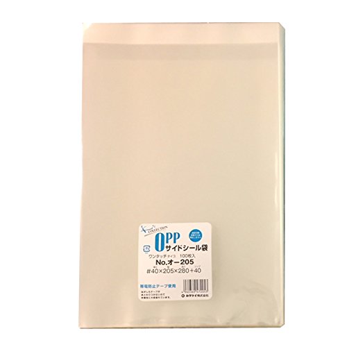 カクケイ OPP袋 クリアパック テープ付 40ミクロン 100枚 205×280mm