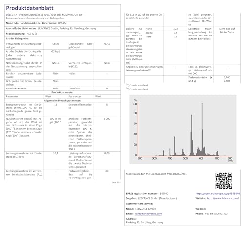 Osram ampoule économique G24q 1 600 lm 1x - vue 4