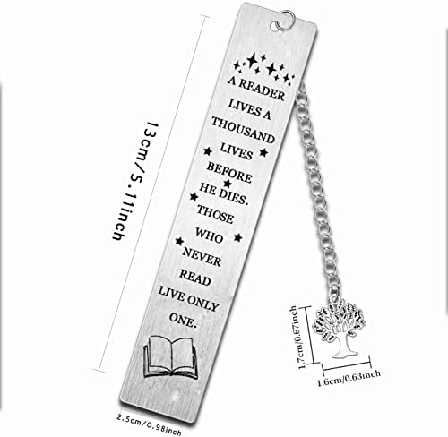 Inspirational Bookmarks for Women Men Book Loves Gifts for Book Reader Bookworms Teacher Students Graduation Gifts for Him Her Daughter Son Friends Birthday Gifts Christmas Gifts (A Reader)