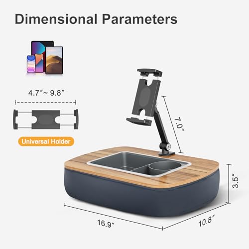 image for ERGONOV Lap Beanbag Tablet Pillow Stand,Adjustable iPad Holder with Sn