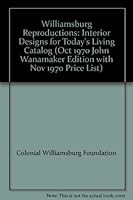 Williamsburg Reproductions B00AOT180S Book Cover