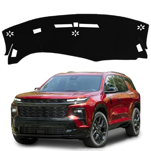 Vvwmluui Dashboard Cover for 2024 2025 2026 Chevy/Chevrolet Traverse, Non-Slip Dashboard Protector & Sunshield, UV-Blocking, Anti-Glare Dash Mat Pad
