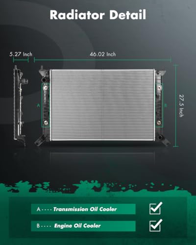 Image of SCITOO Radiator for 2011-2016 for Chevrolet for Silverado 2500 HD 6.0L