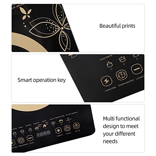 Karlak Inductiekookplaat Home Smart Kitchen Appliances 2200W High Performance Smart Touchscreen Microkristallijn Plaat Draagbare Keukenserie - Afbeelding 6