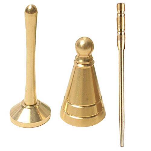 sleeri 3PCs/Set Backflow Incense Cone Making Tool, Cone Incense Mold, Incense Press, Brass Needle - DIY Backflow Incense Cone Making Kit, Backflow Incense Cone Mold/Mould, DIY Tower Incense