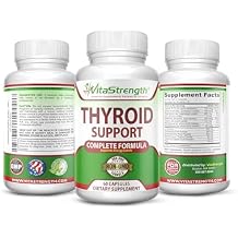 Thyroid Support - Complete Formula to Support Energy Levels with Iodine, Bladderwrack, Kelp, B12 & More- Thyroid Energy Boost T4 to T3 Supplement - Non-GMO