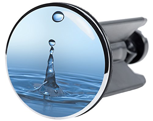 Sanilo Waschbeckenstöpsel Tropfen, schöner Stöpsel für das Waschbecken, universal mit Motiv