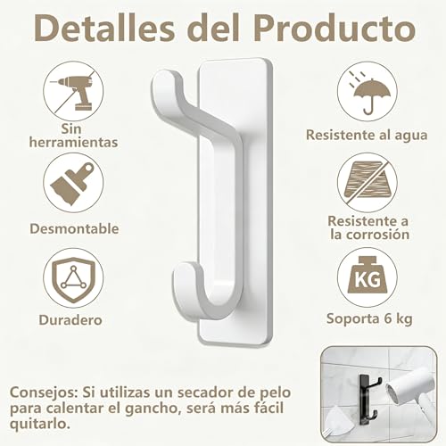 Ganchos adheribles 12 Imagen adicional