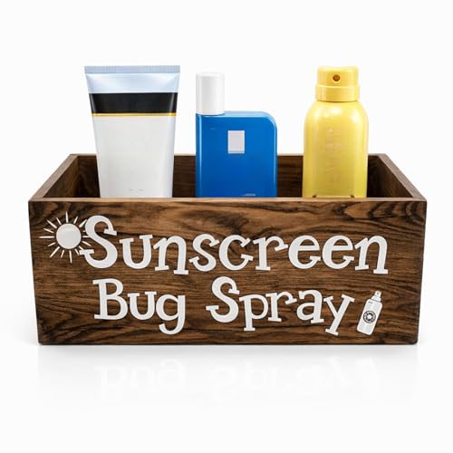 Beach Sunscreen & Bug Spray Storage Basket