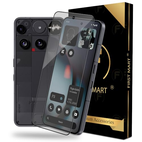Image of FIRST MART Military-Grade Matte Tempered Glass for Nothing Phone 3-9H Screen Protector, Anti-Glare Protection, Scratch-Resistant, Bubble-Free (1 Pack)