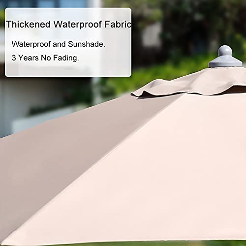 Parasol de marché stable CLSDRZC contre le soleil inclinable pour table et piscine - 6