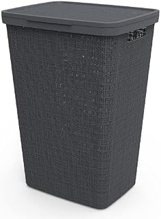 CURVER Jute Laundry Basket - Peppercorn