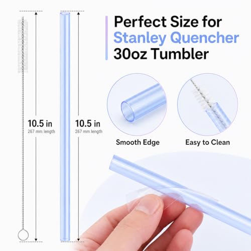 Image of Joshey Replacement Straws for Stanley Quencher 30oz Tumbler, 6 Pack
