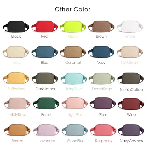 ODODOS Mini Belt Bag – Lightweight Water-Resistant Waist Pack — view 9
