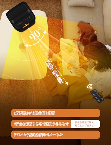 WONIKO 3D疑似炎セラミックヒーター PTC-1500ZR の商品画像 5
