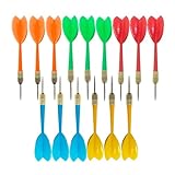 interbusiness BBstep Steel Tip Dart Colorful Dart 15pcs 6g Assorted Color. (Colorful 15pcs-F, Medium)