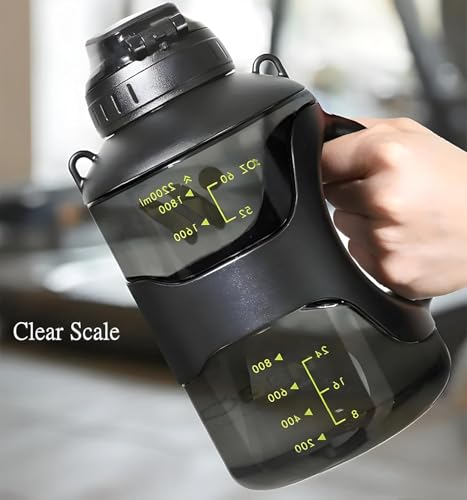 Image of Breewell 2200ml Sport Water Bottle With Strap Portable Durable Gym Fitness Outdoor Climbing Picnics Drinking Bottle | Multicolor