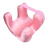 Anti Wrinkle Pillow, Premium Sleep Side Sleeper Massage Sleeping Face Down, Face Pillow Beauty for Wrinkles, Ergonomic Beauty Pillow for Back Sleep, Silk Fabric, Memory Foam (Pink)