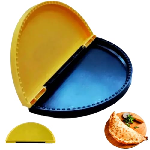Kit de crimpadora de tortilla y quesadilla, prensa para hacer quesadilla de 2 tamaños, molde cuadrado y redondo para empanada, sellador de bolsillo para sándwich para freidora de aire, horno