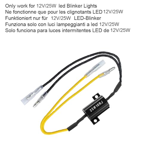 Image of Gebildet 4PCS 25W 10 LED Load Resistors - Turn Signal Resistor Flasher Adaptor for LED Turn Signal & License Plate Lights