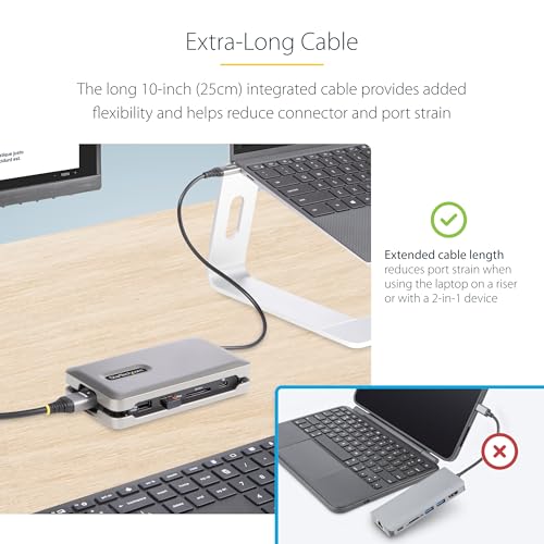 Image of StarTech.com USB-C Docking Station for MacBook Pro M1 M2 M3 M4 and Windows, 4K 60Hz HDMI Video, HDR10, USB 10Gbps Hub, 100W Laptop Charging, GbE, SD - TAA | MacBook Pro M1 M2 M3 M4, Windows, 4K 60Hz, 10Gbps USB hub, 100W laptop charging, GbE, Driverless, iPadOS Android