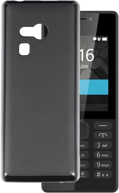 Silicon Back Cover for Nokia 216 Dual/Nokia 216 - Black
