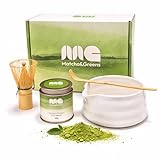 Matcha&Greens Matcha Kit Premium – Batidor de Bambú, – Perfecto para Ceremonias Tradicionales.