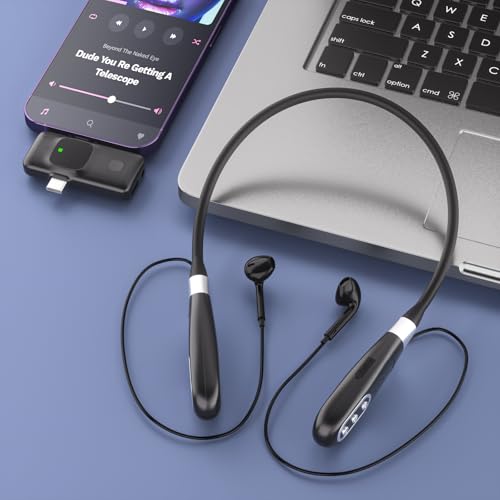 Image of Facmogu E8 Wireless Sound Card Live Streaming Earphones, Portable Multi-Function Sound Card Live Broadcasting Audio Editing Earphones w /Remote Control, Suitable for PS5 Streaming Game YouTube TikTok