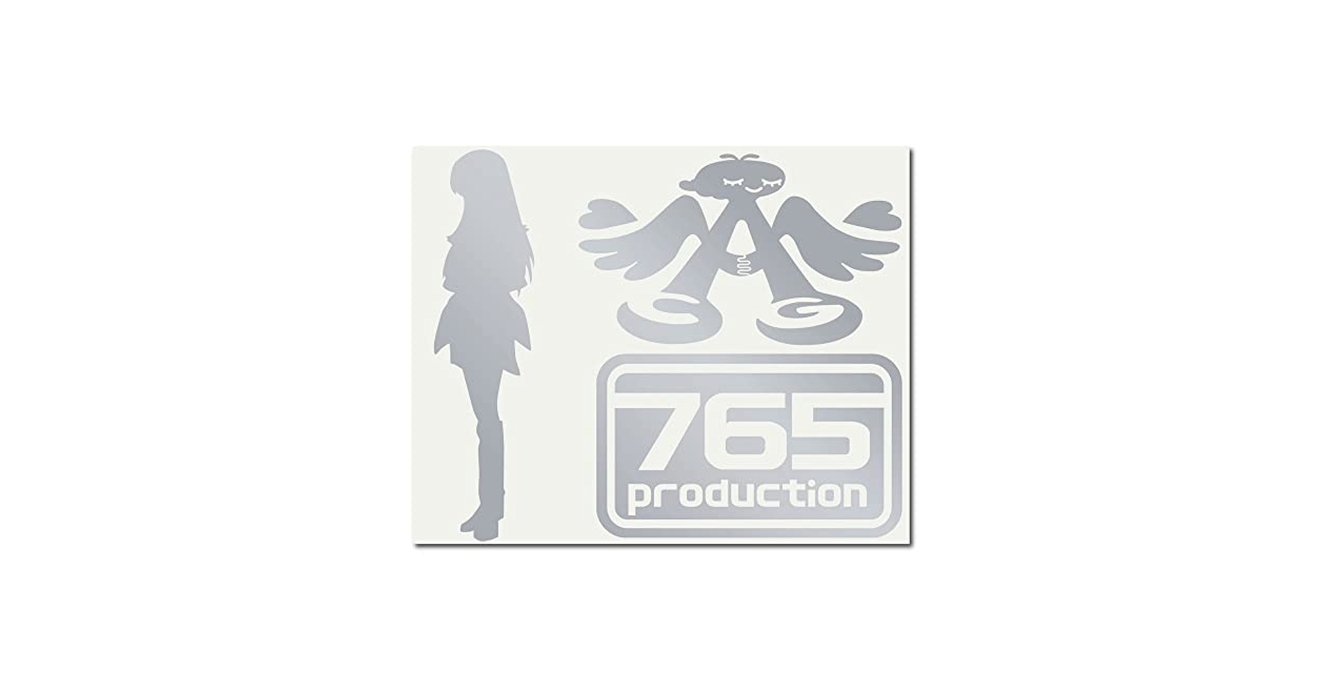 Amazon.co.jp: カッティングステッカーS 如月千早 銀 081S