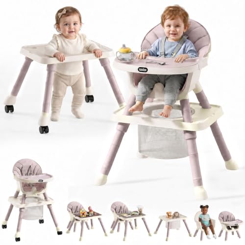 9-in-1 Baby High Chair for Babies and Toddlers with Building Block Table