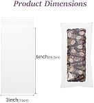 100Pack 3x6Inches Sacs à barres Granola Sacs d'emballage en cakesile Riz KrispiesTtreats Emballage individuel en Cellophane pour traiter les biscuits de la barre de céréales