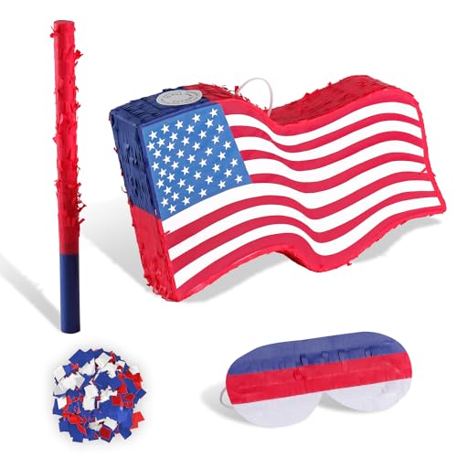 Piñata USA jour de l'indépendance avec fournitures de fête américaines