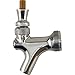Draft Warehouse Beer Faucet and 4-Inch Shank Kit with Black Handle