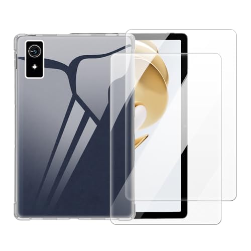 Carcasa ZTE Libero 20 5G 2 en 1 anti-impactos con cristal templado de dureza máxima