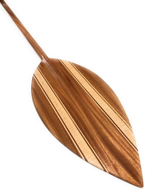 Tikimaster Large Alii Design Maple & Koa Paddle 72 in - Hawaiian Decor | #koa6147