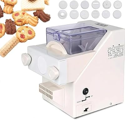 ZenHailure Electric Cookie Press,Automatic Cookie Maker Machine Biscuit Maker with 8 Replaceable Nozzles and 6 Cookie,Electric Cookie Press Biscuit Maker,for Easy Baking