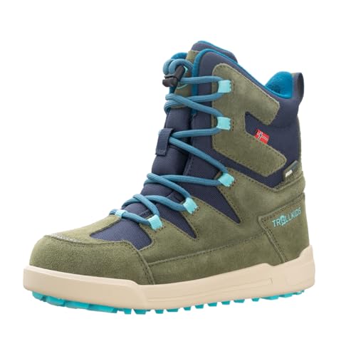 Trollkids Kids Finnmark Winter Boots 35, pine green